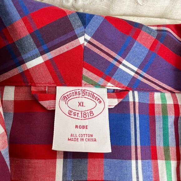 Brooks Brothers Lightweight Madras Cotton Robe 🎉2X Host Pick 🎉 - Picture 4 of 12